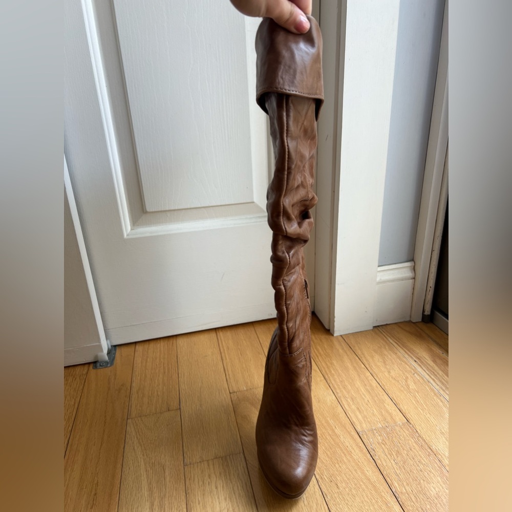 Real leather Jessica Simpson high heel boots - Picture 3 of 9